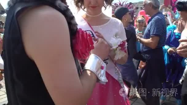 梦幻般的婚礼桑巴狂欢节期间视频