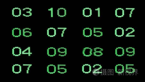 电视数字墙倒计时视频