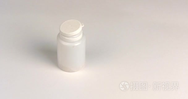 打开罐子的药用丸视频