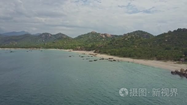 对海洋的海岸和沙滩海滩视频