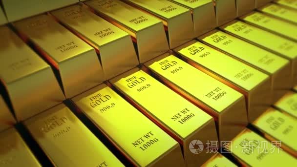 4 k 金金条金酒吧国库财富锭金融奢侈品交易短视频