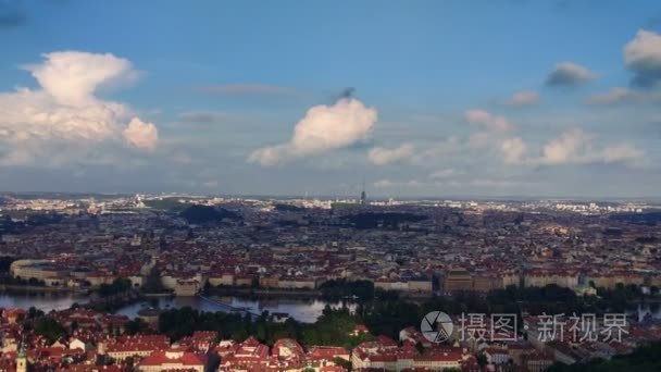 布拉格历史中心的全景视频