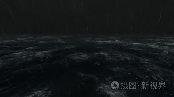 闪电怒海大海之上