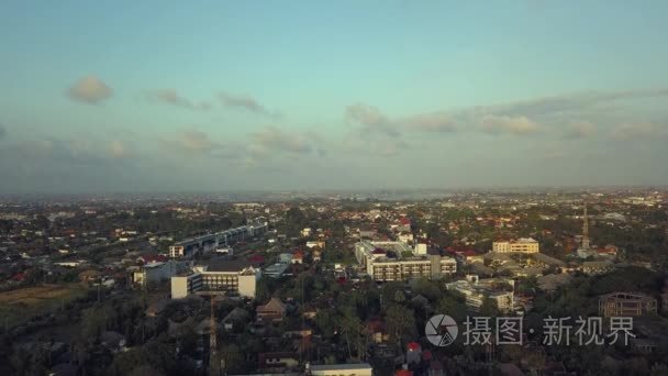 空中的巴厘岛库塔夏云视频