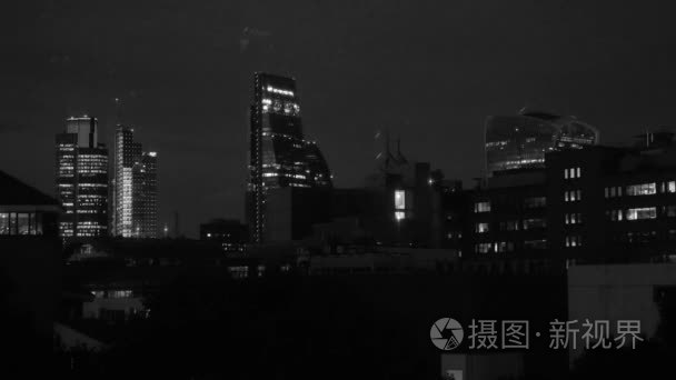 伦敦市金融区视频