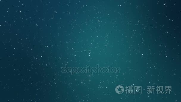 蓝夜天空背景与动画明星视频