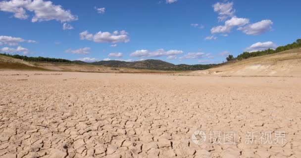 在西班牙的干旱景观视频
