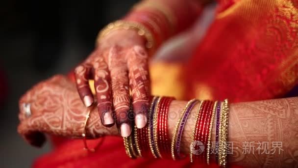 南印度的印度教新娘视频
