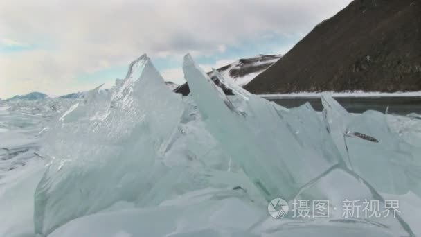 冬天贝加尔湖湖视频