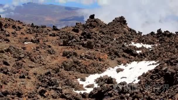 令人印象深刻的山风光泰德火山视频