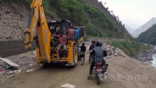 喜马拉雅山道路工作区视频