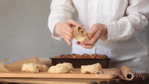 厨师烹饪甜烘焙糕点视频