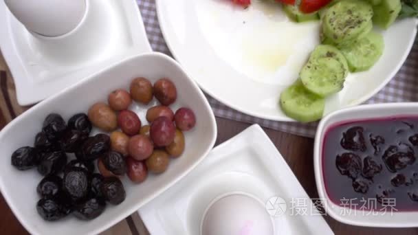 土耳其的传统早餐食品视频