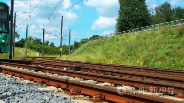 火车和货车运输铁路在德国视频