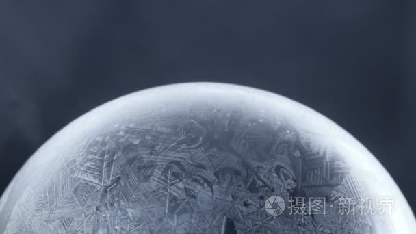 融化的雪全球雪花视频