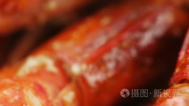 挪威龙虾配米饭视频