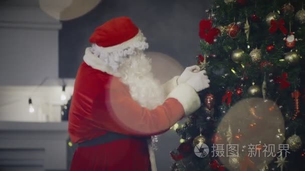 圣诞老公公圣诞节装饰祝贺节日视频