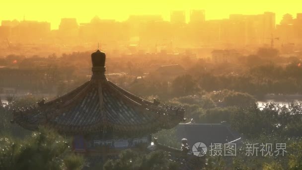 雾尘霾罩北京馆  都市高层建筑城市
