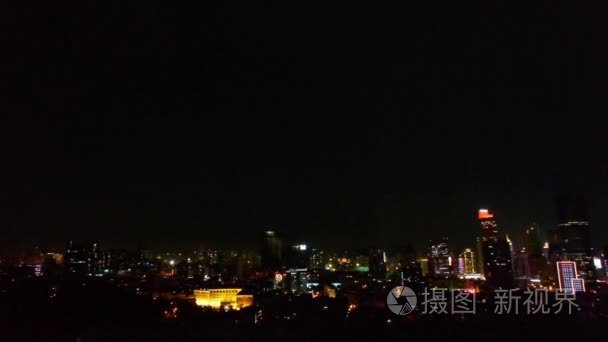 现代城市夜景视频