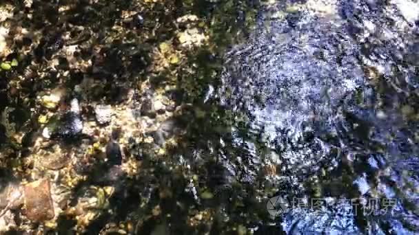 美丽瀑布小河自然概念视频