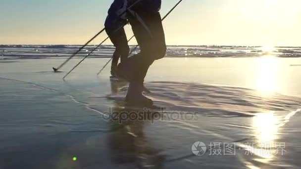 运动员训练在贝加尔湖视频
