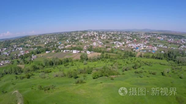 农田景观的空中图像视频