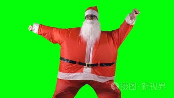 圣诞老人跳舞做性感动作视频