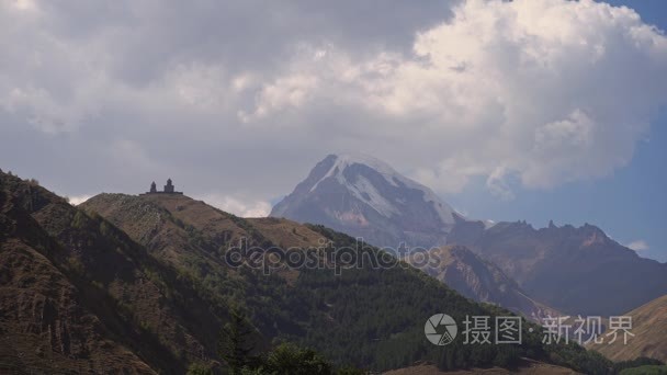 格鲁吉亚高加索山脉的看法视频