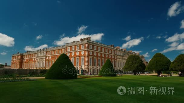 英国伦敦汉普顿宫廷宫殿视频