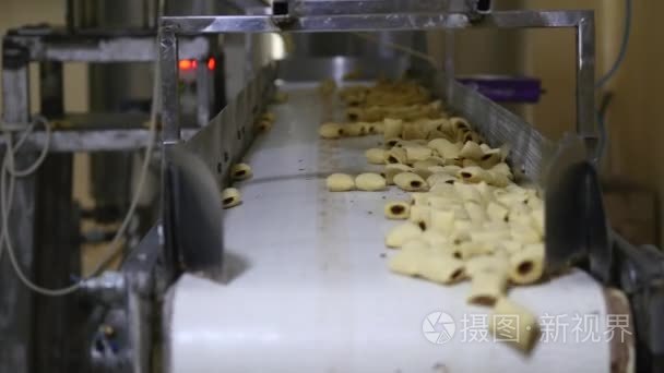 这家工厂的点心和饼干生产视频