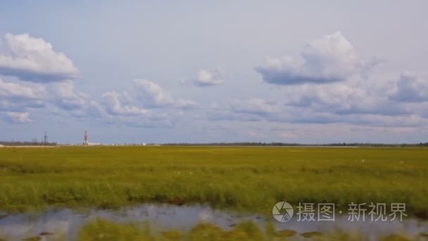 道路石油钻机视频