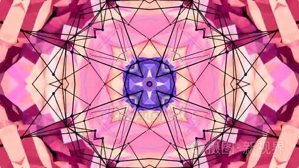 抽象简单的3d 背景在红色紫色渐变色, 低聚风格作为现代几何背景或