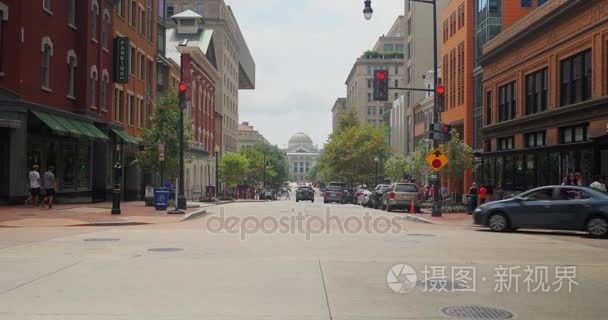 华盛顿市中心日外景拍摄视频