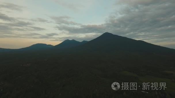 山景景观。巴厘岛