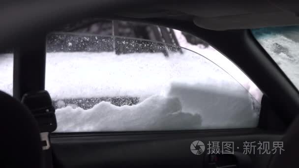 车窗外的冬天视频