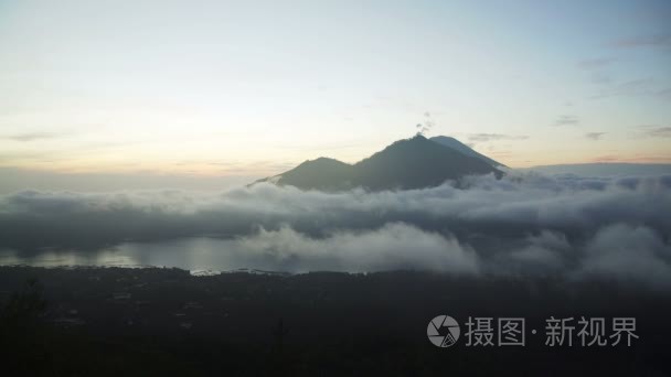 巴厘岛火山苏黑巴托尔环境视频