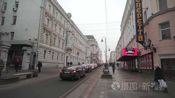 莫斯科的圣诞节和新年视频