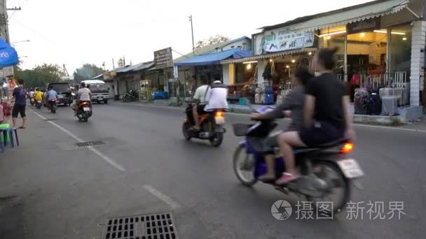 华欣  泰国-2017年12月8日: 华欣道路交通