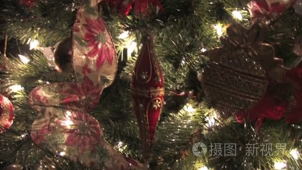 节日圣诞节装饰品视频