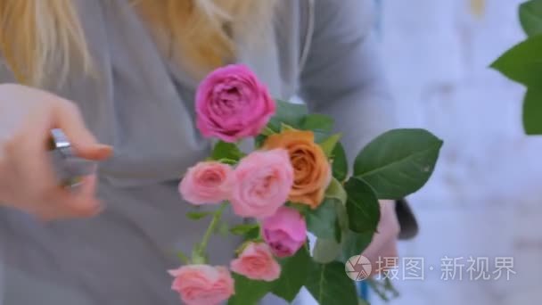 专业花卉艺术家工作室花卉视频