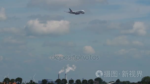 a380 空中客车 A380 接近城市