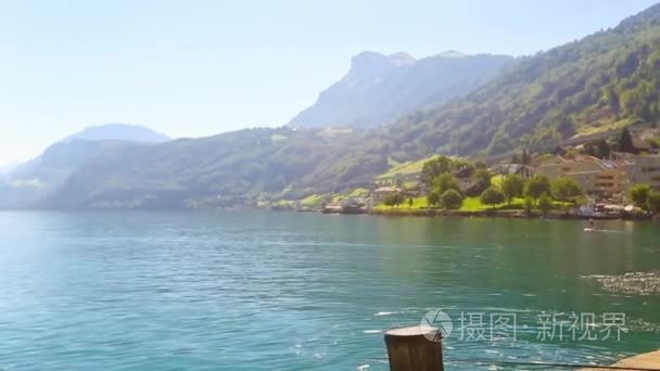 卢塞恩瑞士风景湖视频