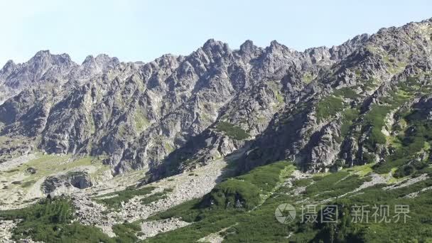 斯洛伐克高塔特拉山的如诗如画的夏天视图视频