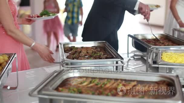 餐饮婚礼自助事件视频