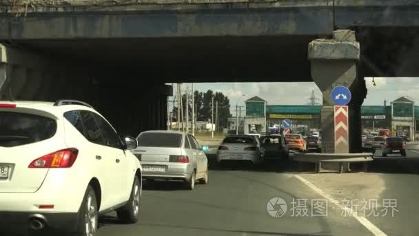 城市道路交通拥挤视频