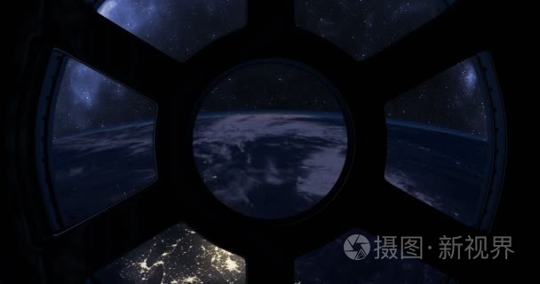 从国际空间站看到的地球日出视频