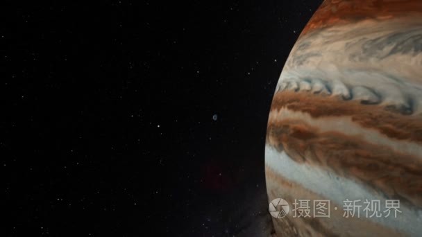 下落的木星背景视频