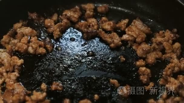 番茄酱煎肉丝视频