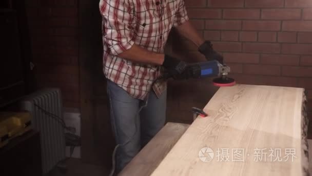 木工磨砂板为家具生产视频