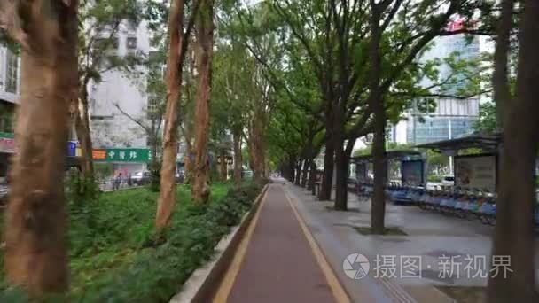 中国夜景照亮珠海城市交通街十字路口空中全景4k 延时